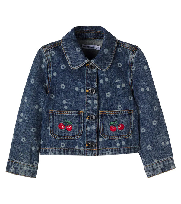  Self-portrait Kids Self-portrait Kids Printed Denim Jacket 