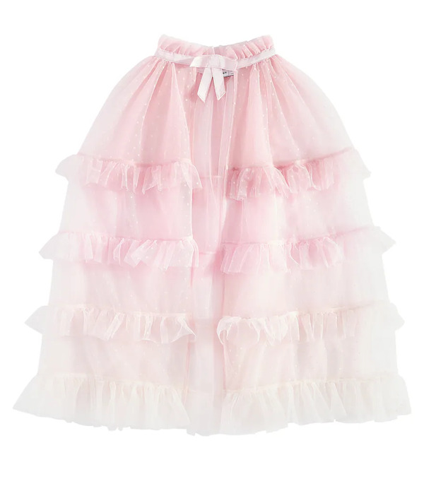  Self-portrait Kids Self-portrait Kids Ruffled Mesh Cape 