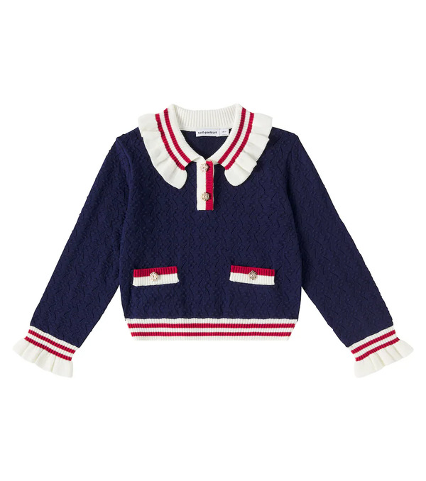  Self-portrait Kids Self-portrait Kids Ruffled Sweater 
