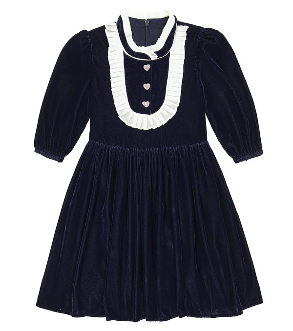  Self-portrait Kids Self-portrait Kids Velvet Dress 