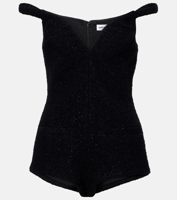  Self-portrait Self-portrait Off-shoulder Romper 