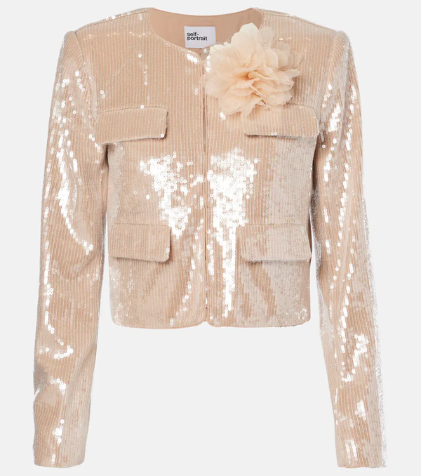  Self-portrait Self-portrait Sequined Jacket 