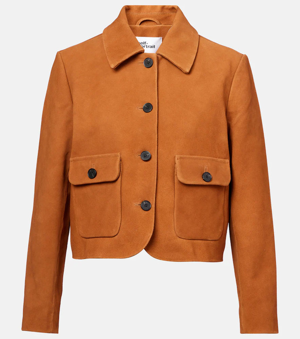  Self-portrait Self-portrait Suede Jacket 