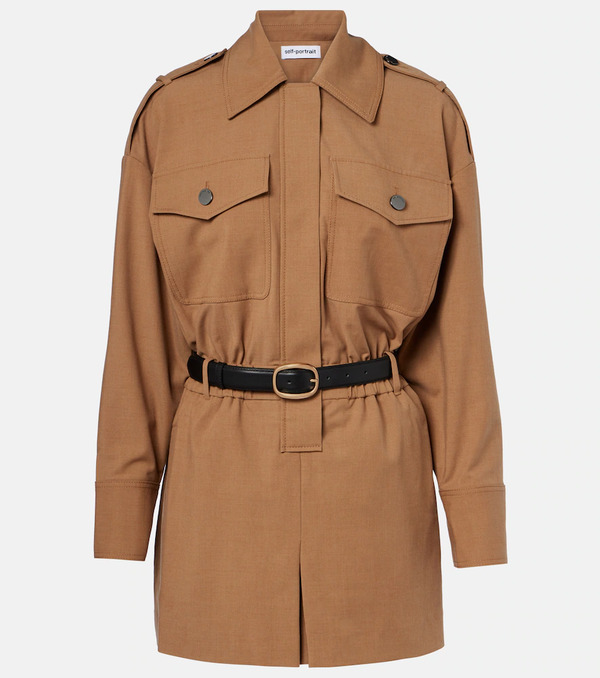  Self-portrait Self-portrait Twill Romper 