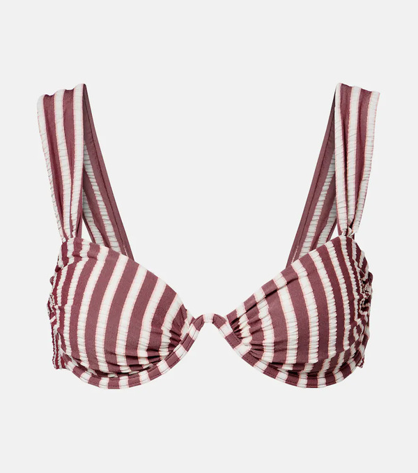  Simkhai Simkhai Anniston Striped Bikini Top 