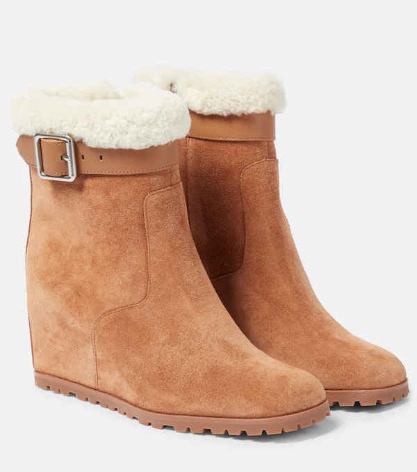  Simkhai Simkhai Avery Suede Wedge Ankle Boots 