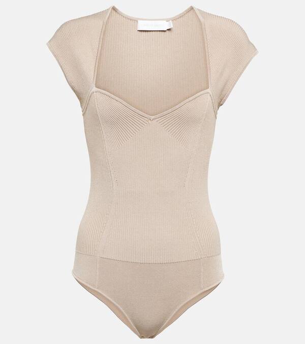  Simkhai Simkhai Barbara Ribbed-knit Bodysuit 