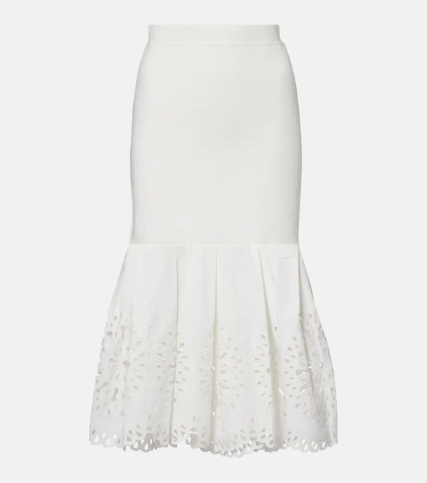  Simkhai Simkhai Broderie Anglaise Midi Skirt 