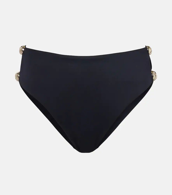  Simkhai Simkhai Embellished High-rise Bikini Bottoms 