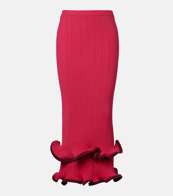  Simkhai Simkhai Millie Ruffled Midi Skirt 