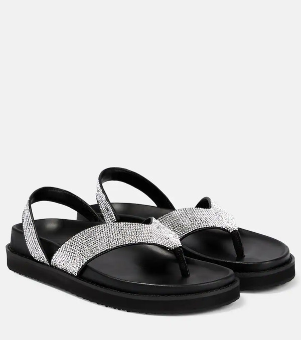  Simkhai Simkhai Talie Crystal-embellished Sandals 