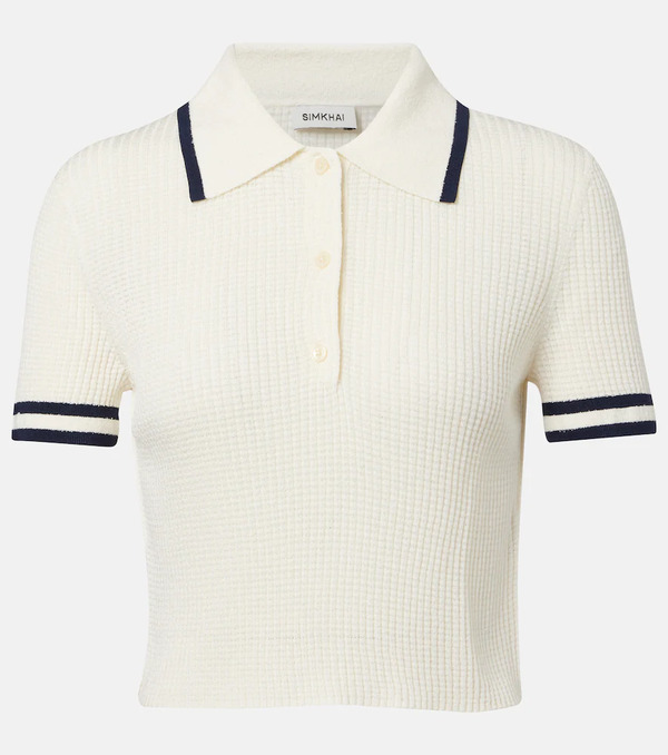  Simkhai Simkhai Whitten Bouclã© Polo Shirt 