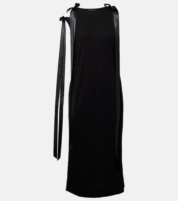  Simone Rocha Simone Rocha Bow-detail Jersey Midi Dress 
