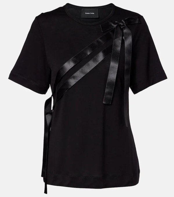  Simone Rocha Simone Rocha Bow-detail Jersey T-shirt 