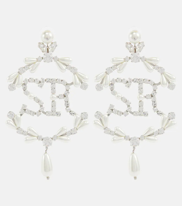  Simone Rocha Simone Rocha Crystal-embellished Pearl Earrings 