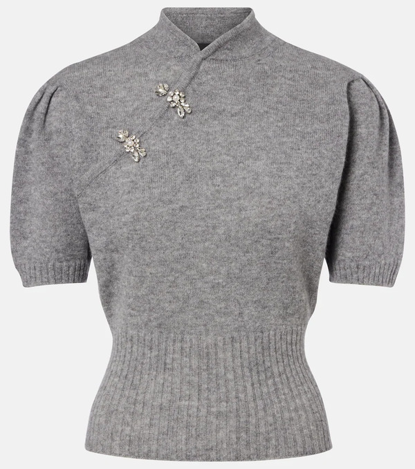  Simone Rocha Simone Rocha Embellished Cashmere Sweater 