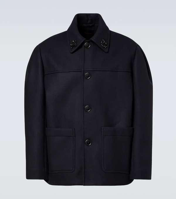  Simone Rocha Simone Rocha Embellished Wool-blend Jacket 