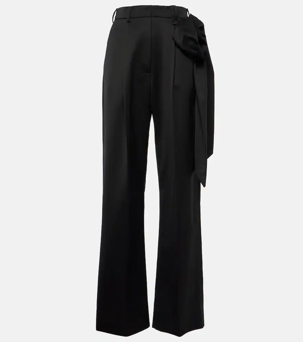  Simone Rocha Simone Rocha Floral-appliquã© Straight Pants 