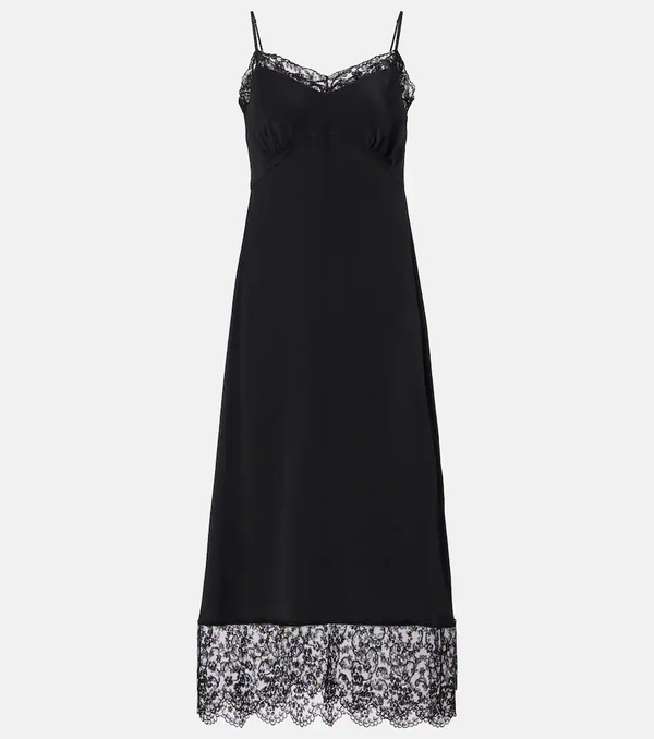  Simone Rocha Simone Rocha Lace-trimmed Satin Slip Dress 