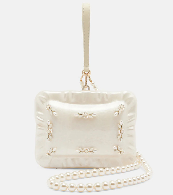  Simone Rocha Simone Rocha Pillowcase Faux Pearl Clutch 