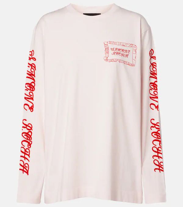  Simone Rocha Simone Rocha Pillowcase Printed Cotton Jersey T-shirt 