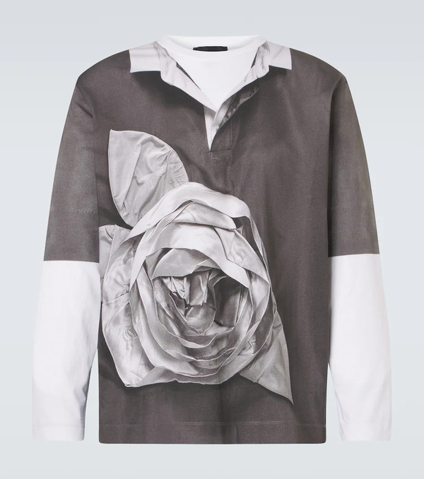  Simone Rocha Simone Rocha Printed Cotton Jersey T-shirt 