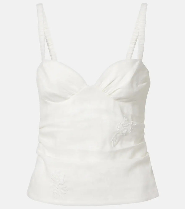  Sir Sir Alessandra Embroidered Linen Top 