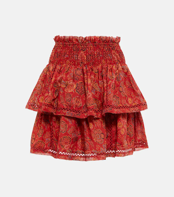  Sir Sir Allegra Floral Ramie Miniskirt 