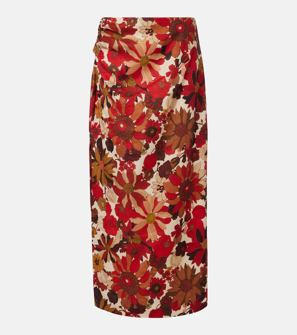 Sir Sir Belleto Gathered Linen Maxi Skirt 