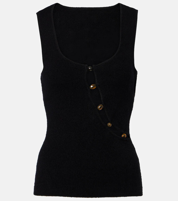  Sir Sir Chiara Cutout Cotton-blend Bouclã© Tank Top 