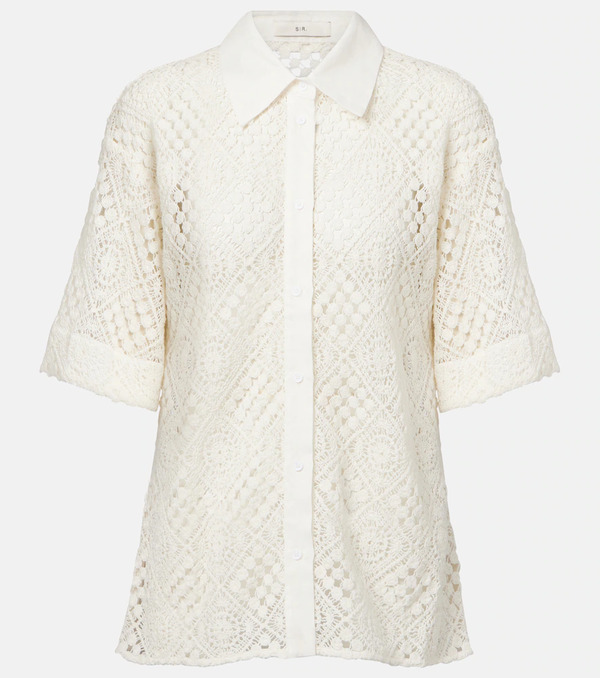  Sir Sir Crochet Cotton-blend Shirt 