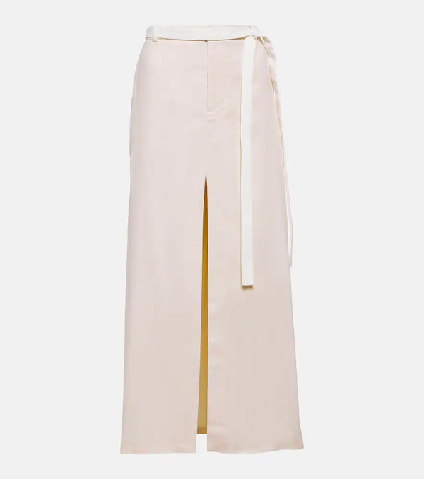  Sir Sir Dune Mid-rise Linen-blend Maxi Skirt 
