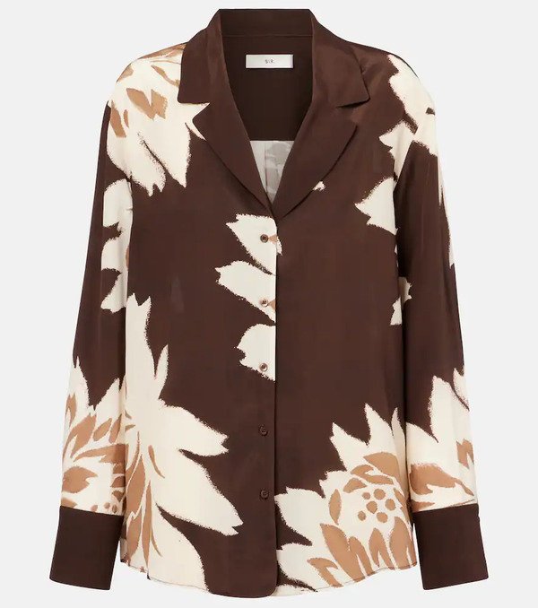  Sir Sir Floral Silk Satin Shirt 