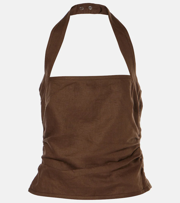  Sir Sir Jerry Halter Bodice Linen Top 