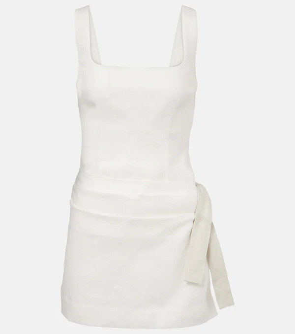  Sir Sir Jessamine Tie Linen Minidress 