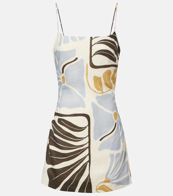  Sir Sir Lola Floral Linen Minidress 
