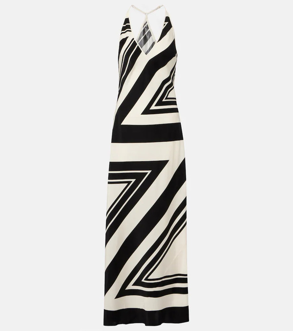  Sir Sir Pietra Printed Silk Crãªpe Maxi Dress 