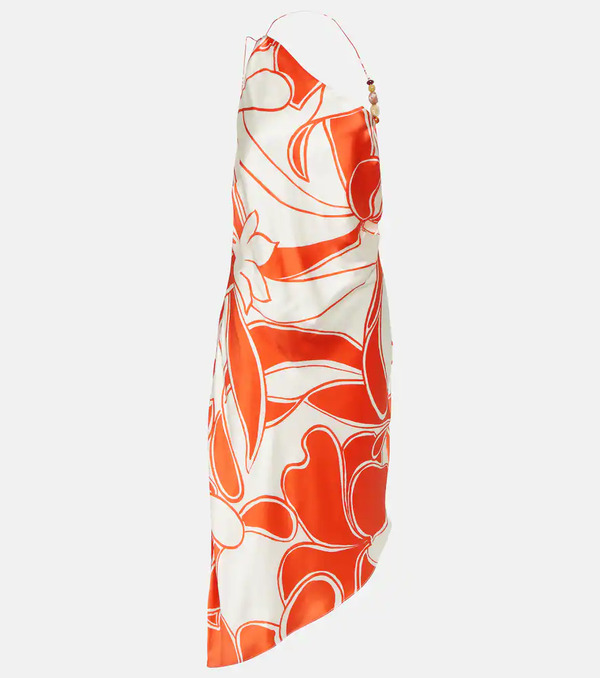  Sir Sir Ramona Printed Silk Midi Dress 
