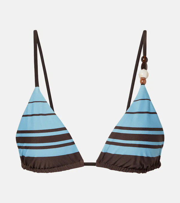  Sir Sir Rioja Beaded Striped Bikini Top 