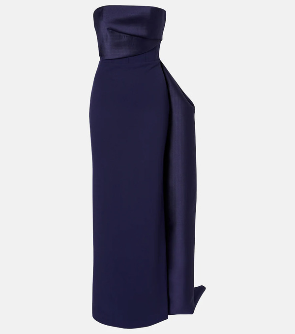  Solace London Solace London Kinsley Draped Strapless Gown 
