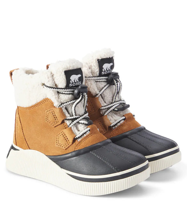  Sorel Kids Sorel Kids Out N About Iv Chillz Leather Snow Boots 