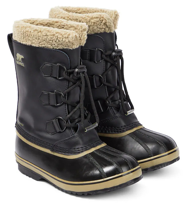  Sorel Kids Sorel Kids Yoot Pac Leather Snow Boots 