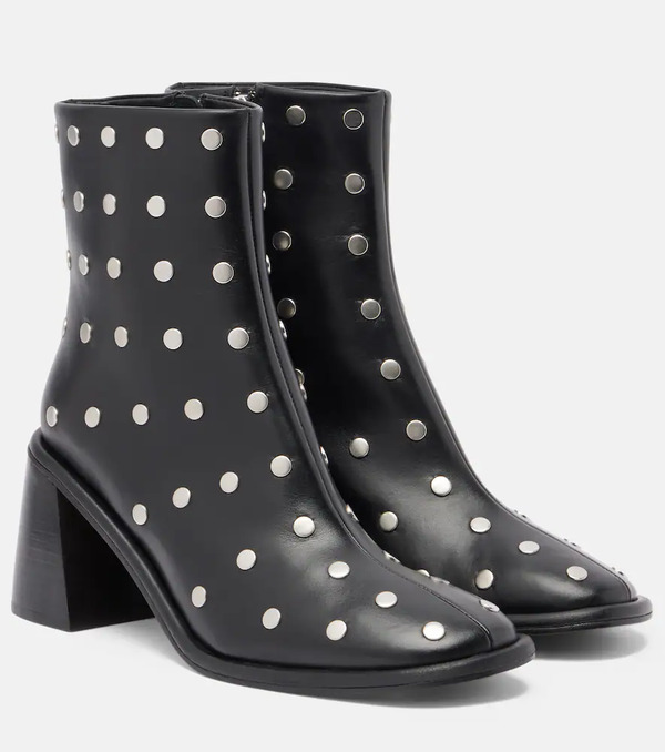  Souliers Martinez Souliers Martinez Kima 80 Studded Leather Ankle Boots 