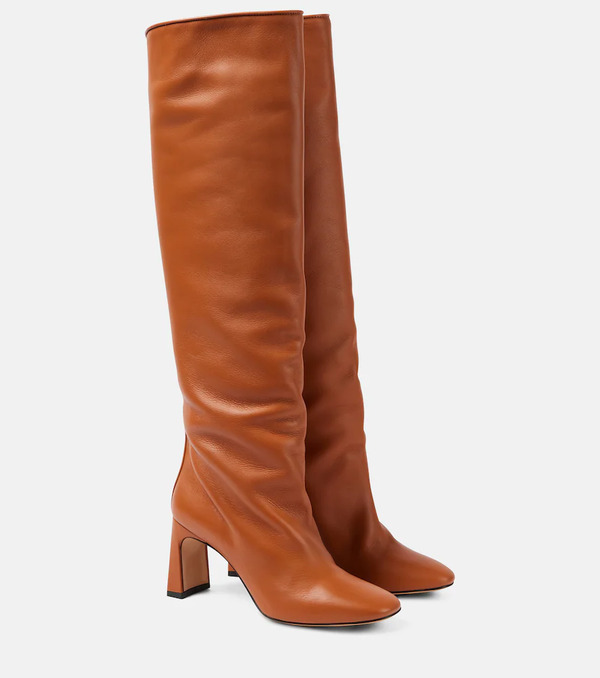  Souliers Martinez Souliers Martinez Roberta Leather Knee-high Boots 