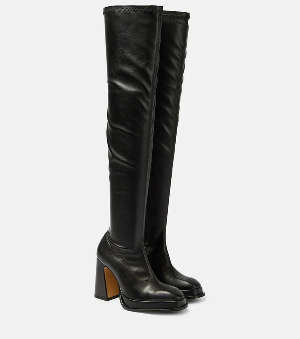  Souliers Martinez Souliers Martinez Velvet 100 Over-the-knee Boots 