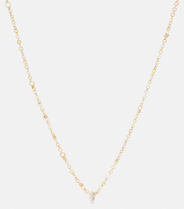  Spinelli Kilcollin Spinelli Kilcollin Gravity 18kt Yellow, Rose, And Sterling Silver Necklace And 18kt White Gold Ring Set 