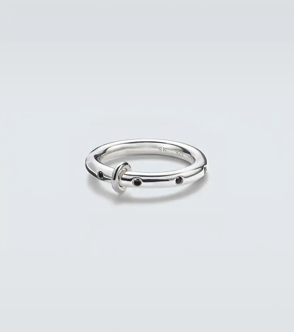  Spinelli Kilcollin Spinelli Kilcollin Ovio Sterling Silver Ring With Diamonds 