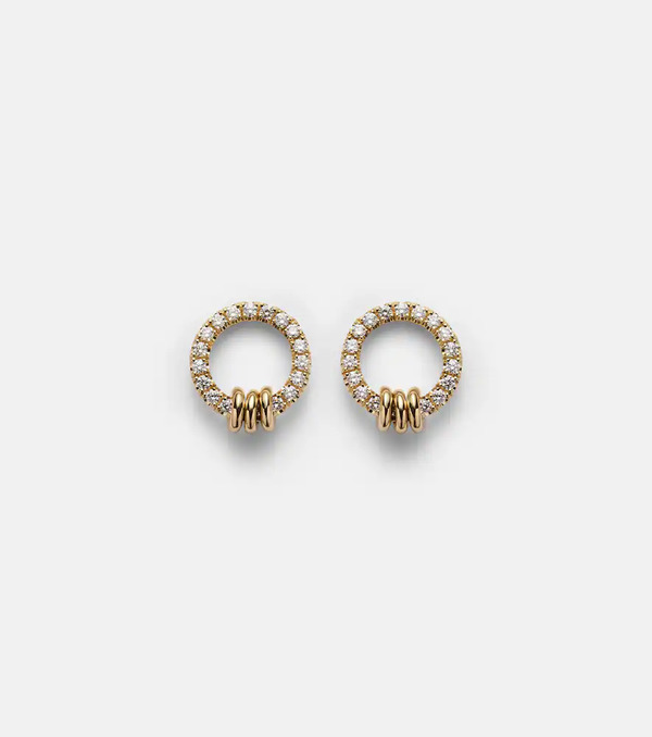  Spinelli Kilcollin Spinelli Kilcollin Sidra 18kt Gold Earrings With Diamonds 