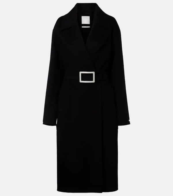  Sportmax Sportmax Belted Virgin Wool Wrap Coat 