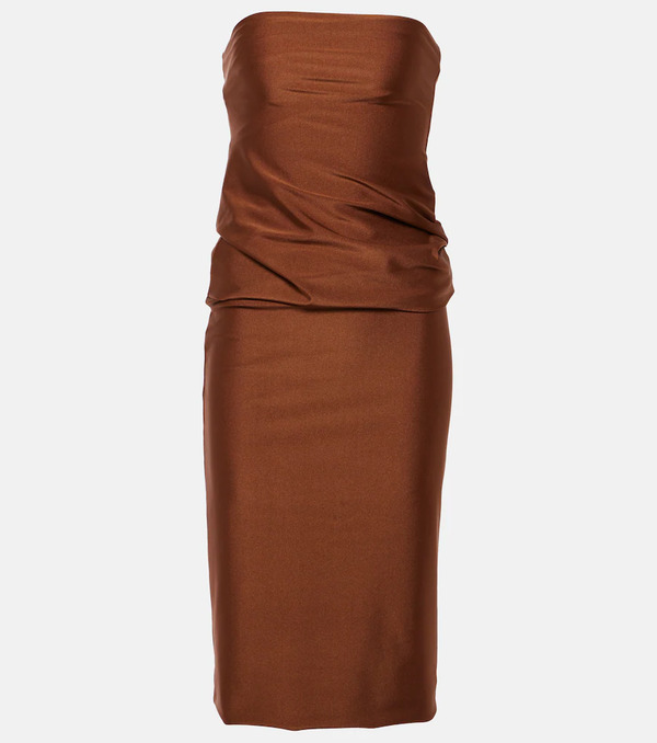  Sportmax Sportmax Bilma Strapless Jersey Midi Dress 